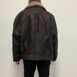 Load image into Gallery viewer, Men&#39;s Leather Sheepskin Flight Jacket Style - Medium-The Freperie
