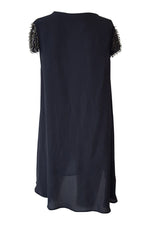 Load image into Gallery viewer, 3.1 PHILLIP LIM Black Dress Short Sleeves Asymmetric Hem (UK 8) - Phillip Lim - The Freperie