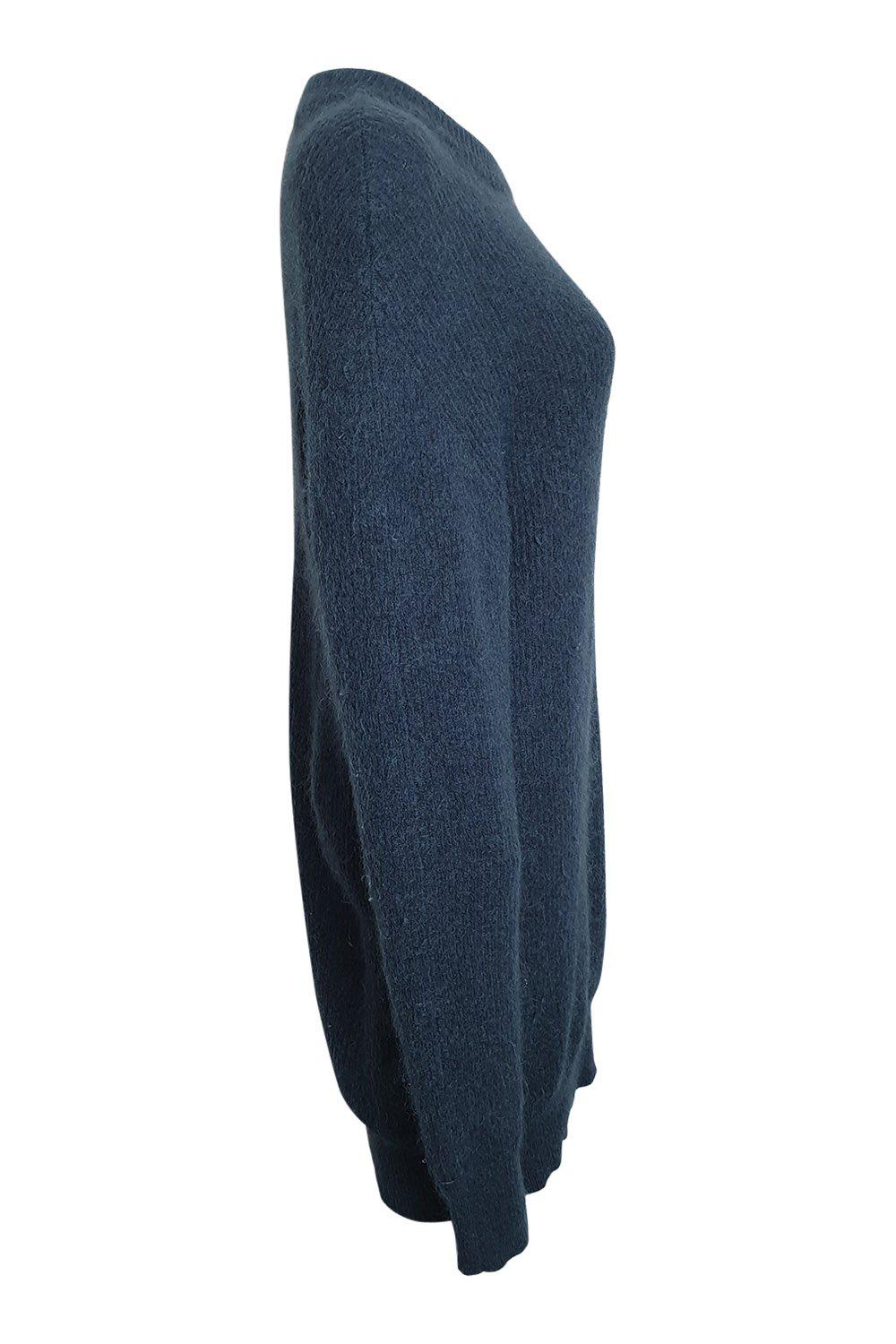 ACNE STUDIOS Blue Mohair Wool Blend Visa Jumper Dress (L)-The Freperie