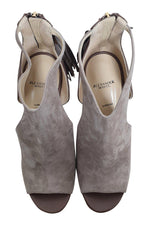 Load image into Gallery viewer, ALEXANDER WHITE Fiza Peep Toe Bootie In Koala Suede (EU 41)-Alexander White-The Freperie
