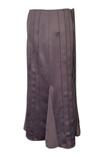 Load image into Gallery viewer, AMANDA WAKELEY Elements Grey Silk Pleated Skirt (UK 10)-Amanda Wakeley-The Freperie