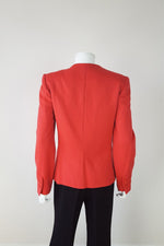 Load image into Gallery viewer, VINTAGE ANDRE LAUG Cashmere Round Neck Blazer (UK 10)-Andre Laug-The Freperie

