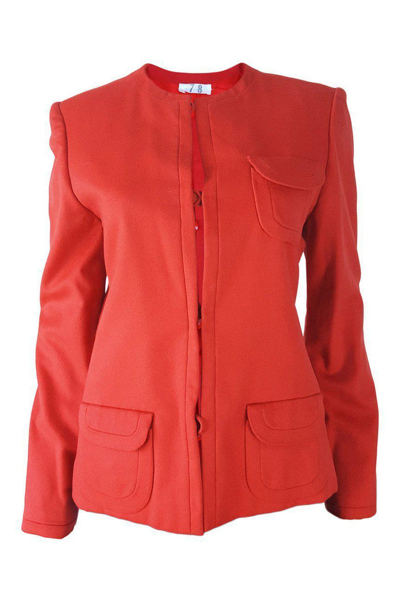 vintage red blazer