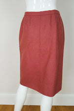 Load image into Gallery viewer, ANDRE LAUG Vintage Wool Cashmere Angora Mix Pencil Skirt (S)-Andre Laug-The Freperie
