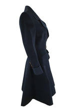 Load image into Gallery viewer, ANDREA ODICINI Vintage 1980s Black Wool Princess Coat (IT 40)-Andrea Odicini-The Freperie