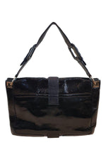 Load image into Gallery viewer, ANYA HINDMARCH Black Patent Leather Envelop Handbag (M)-Anya Hindmarch-The Freperie