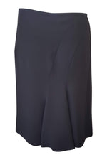 Load image into Gallery viewer, ARMANI Asymmetric Stitch Black Pencil Skirt (40)-Armani-The Freperie