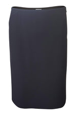Load image into Gallery viewer, ARMANI Asymmetric Stitch Black Pencil Skirt (40)-Armani-The Freperie
