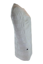 Load image into Gallery viewer, BASLER Women's 3/4 Length White Striped Long Coat (UK 12)-Basler-The Freperie