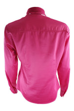Load image into Gallery viewer, BASLER Women's Hot Pink Satin Blouse Matching Pleated Scarf (EU 36)-Basler-The Freperie
