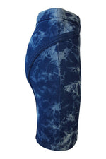 Load image into Gallery viewer, BCBG MAXAZRIA Blue Acid Wash Denim Skirt (XS)-BCBG Max Azria-The Freperie
