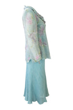 Load image into Gallery viewer, BEPPE BONDI Blue Skirt Suit (UK 10)-Beppe Bondi-The Freperie