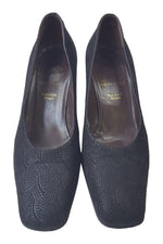 Load image into Gallery viewer, BRUNO MAGLI Black Textured Court Shoes (39)-Bruno Magli-The Freperie