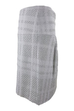 Load image into Gallery viewer, BURBERRY 100% Wool Self Checked Grey Skirt (M)-Burberry-The Freperie