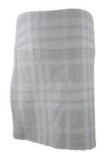 Load image into Gallery viewer, BURBERRY 100% Wool Self Checked Grey Skirt (M)-Burberry-The Freperie