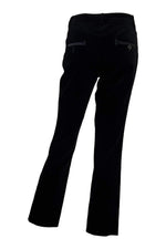 Load image into Gallery viewer, BURBERRY Black Velvet Boot Cut Trousers (UK 8)-Burberry-The Freperie