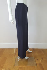 Load image into Gallery viewer, CAMBIO Petrol Blue Wide Leg Trousers (12)-Cambio-The Freperie