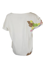 Load image into Gallery viewer, CHLOE Silk Embellished Short Sleeved Top (40)-Chloé-The Freperie