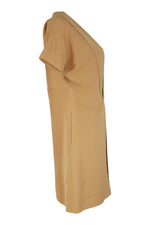 Load image into Gallery viewer, CHLOE Deep V Front Silk Shift Dress (10)-Chloé-The Freperie