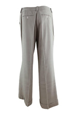 Load image into Gallery viewer, CHRISTIAN DIOR Cream Bootcut Women's Silk Crease Front Trousers (UK 14)-Christian Dior-The Freperie