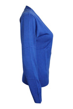 Load image into Gallery viewer, COMPTOIR DES COTONNIERS Cotton Blend Amparo Blue Cardigan (S | FR 34 /36 | UK 08)-The Freperie