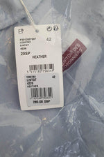 Load image into Gallery viewer, COMPTOIR DES COTONNIERS Wool and Silk Blend Heather Blue Lintot Pea Coat (FR 34)-Comptoir Des Cotonniers-The Freperie