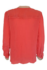 Load image into Gallery viewer, DAY BIRGER E MIKKELSEN Contrast Trim Silk Shirt (40)-Day Birger Et Mikkelsen-The Freperie