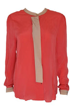 Load image into Gallery viewer, DAY BIRGER E MIKKELSEN Contrast Trim Silk Shirt (40)-Day Birger Et Mikkelsen-The Freperie