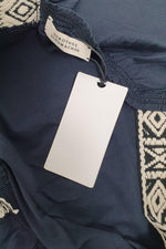 Load image into Gallery viewer, DOROTHEE SCHUMACER Navy Blue Cotton Soft Charm Shirt (Size 1)-The Freperie