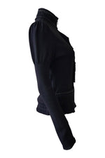 Load image into Gallery viewer, D EXTERIOR Black Wool Jacket (S)-D Exterior-The Freperie