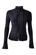 Load image into Gallery viewer, D EXTERIOR Black Wool Jacket (S)-D Exterior-The Freperie