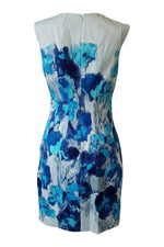 Load image into Gallery viewer, ELIE TAHARI Floral Print Sleeveless Shift Dress (UK 8)-Elie Tahari-The Freperie