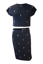 Load image into Gallery viewer, ELIZABETH & JAMES Lima Crop Top & Pencil Skirt Set (UK 8)-Elizabeth & James-The Freperie