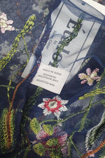 Load image into Gallery viewer, ETALON Steve Canar Blue Floral Illusion Tank Top (S)-The Freperie