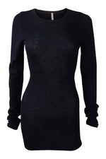 Load image into Gallery viewer, FAITH CONNEXION Black Long Sleeved Cotton Jersey Tank Top (S)-Faith Connexion-The Freperie