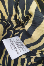 Load image into Gallery viewer, FAITHFULL THE BRAND Amaia Zebra Yellow Rafa Midi Dress (AU 8 | US 4 | UK 4)-The Freperie