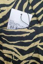 Load image into Gallery viewer, FAITHFULL THE BRAND Amaia Zebra Yellow Rafa Midi Dress (AU 8 | US 4 | UK 4)-The Freperie