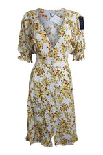 Load image into Gallery viewer, FAITHFULL THE BRAND Off White Goldie Floral Rafa Midi Dress (AU 8 | US 4 | UK 4)-The Freperie