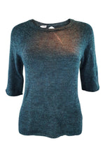 Load image into Gallery viewer, FILIPPA-K Green Round Neck Keyhole Back Mohair Pullover (XS)-Filippa K-The Freperie
