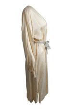 Load image into Gallery viewer, FORTE FORTE Ivory V Neck Long Sleeved Shirt Dress (L | III | IT 44 | UK 12)-The Freperie