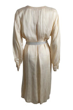 Load image into Gallery viewer, FORTE FORTE Ivory V Neck Long Sleeved Shirt Dress (L | III | IT 44 | UK 12)-The Freperie