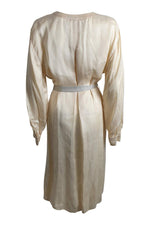Load image into Gallery viewer, FORTE FORTE Ivory V Neck Long Sleeved Shirt Dress (L | III | IT 44 | UK 12)-The Freperie
