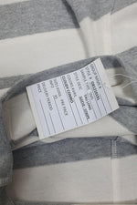 Load image into Gallery viewer, FREE PEOPLE Cali Grey White Striped Long Sleeved Jumper (XS)-The Freperie
