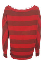 Load image into Gallery viewer, FREE PEOPLE Cali Red Striped Long Sleeved Jumper (XS)-The Freperie
