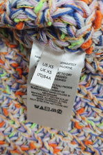 Load image into Gallery viewer, FREE PEOPLE Multicoloured Chunky Knit Hooded Jumper (UK XS | US XS)-Free People-The Freperie