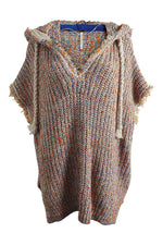 Load image into Gallery viewer, FREE PEOPLE Multicoloured Chunky Knit Hooded Jumper (UK XS | US XS)-Free People-The Freperie