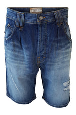 Load image into Gallery viewer, GALLIANO BY JOHN GALLIANO Denim Bermuda Pants (29)-John Galliano-The Freperie
