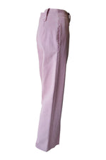 Load image into Gallery viewer, GIAMBATTISTA VALLI Pink denim Mid Rise Wide Leg Jeans (10)-Giambattista Valli-The Freperie
