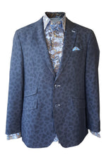 Load image into Gallery viewer, GIORDIANO Blue Paisley Print Blazer and Shirt Set (IT 52)-Giordiano-The Freperie
