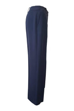 Load image into Gallery viewer, GIORGIO ARMANI Tailored Blue Grey Straight Leg Trousers (40)-Giorgio Armani-The Freperie